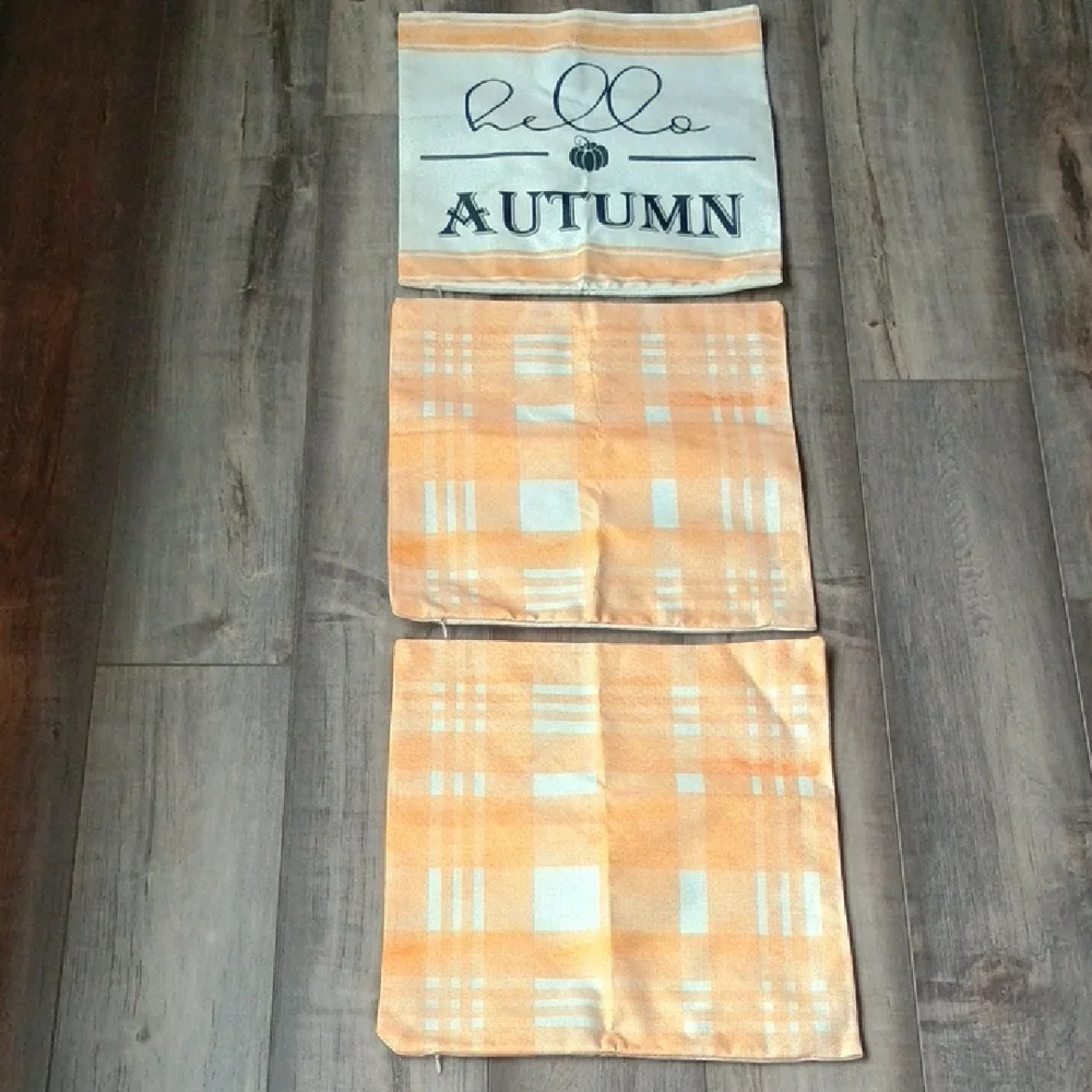 Autumn Plaid Decorative Towels